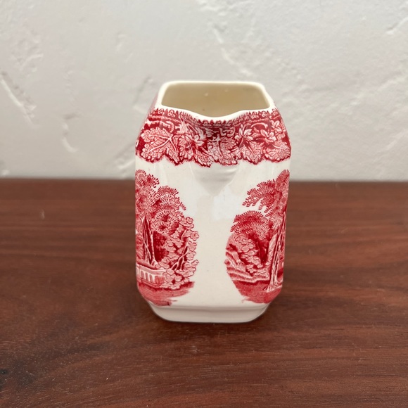 Mason’s Vista Pink Square Creamer vintage ironstone English China transferware - Picture 6 of 10